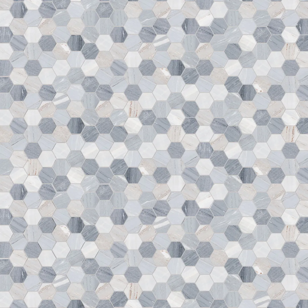 Satori Palissandro 12-in x 12-in Polished Natural Stone Look Hexagon Mosaic Floor and Wall Tile (0.96-sq. ft/ Piece), photo 8 of 8
