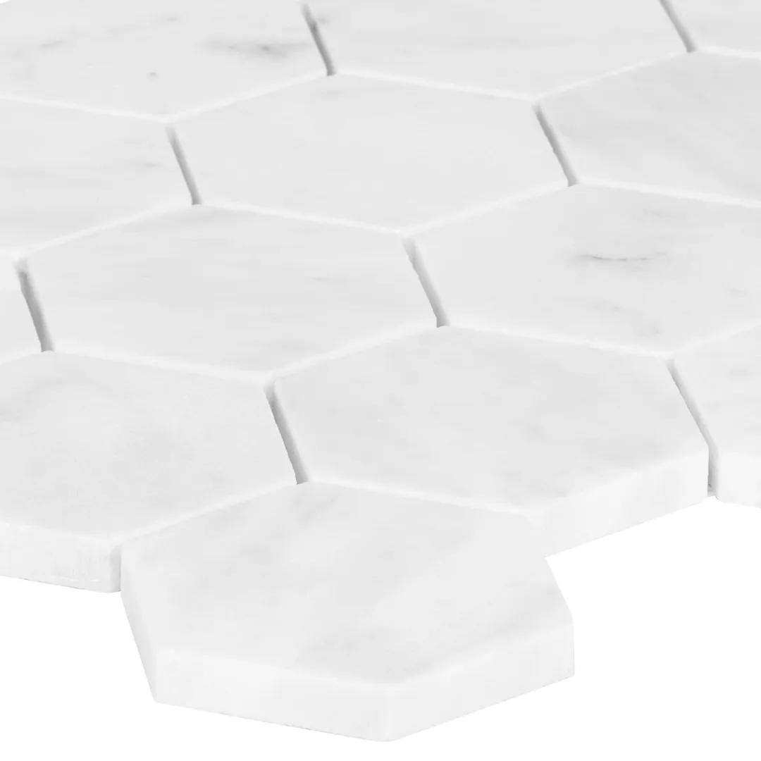 Satori Venatino 12-in x 12-in Polished Natural Stone Marble Look Hexagon Mosaic Wall Tile (0.95-sq. ft/ Piece), photo 8 of 8