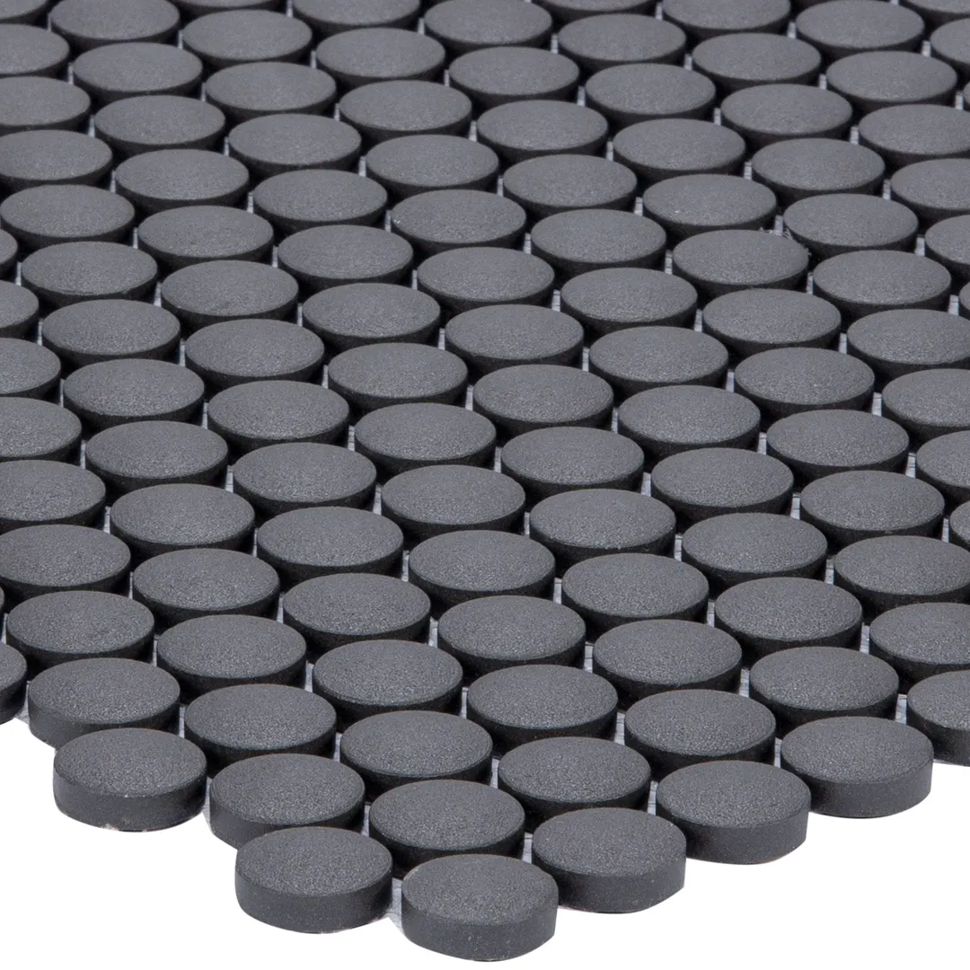 Satori Hudson Carbon Matte 12-in x 12-in Unglazed Porcelain Mosaic Floor and Wall Tile (0.9-sq. ft/ Piece), photo 8 of 8