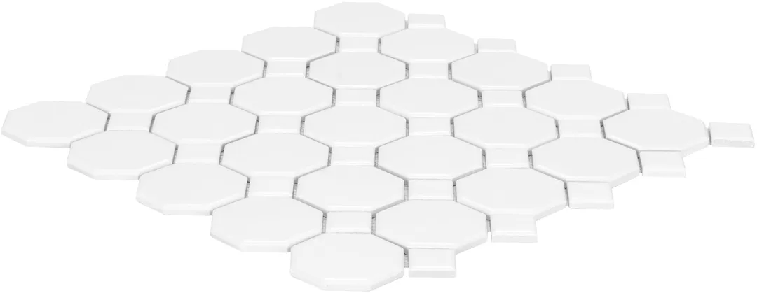 Satori Hudson Brilliant White Bistro 12-in x 12-in Matte Porcelain Hexagon Wall Tile (0.91-sq ft per Piece), photo 4 of 7