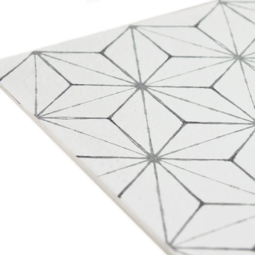 FloorPops Kikko 20-Piece 12-in x 12-in White Peel-and-Stick Vinyl Floor Tile (20-sq ft), photo 2 of 8