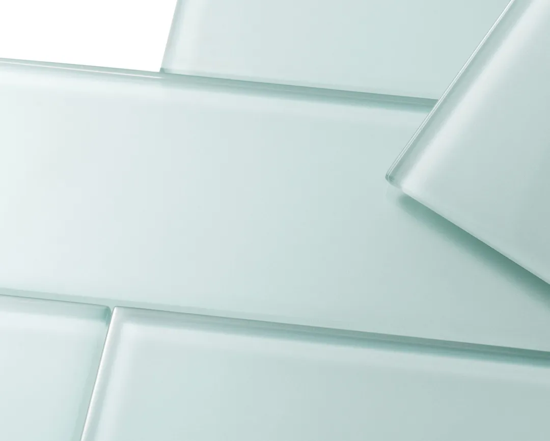 Giorbello Classic Premium Baby Blue 3-in x 9-in Glossy Glass Subway Wall Tile (5-sq. ft/ Carton), photo 2 of 7