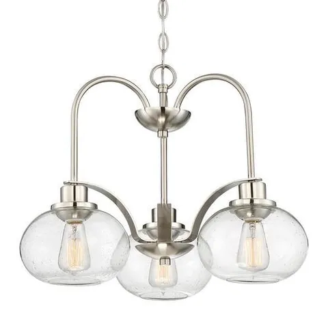 Trilogy 3-Light Brushed Nickel Chandelier