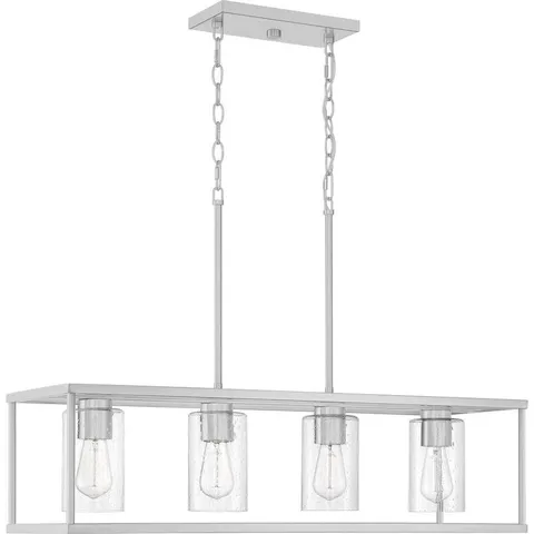 Dover 4-Light Brushed Nickel Linear Chandelier
