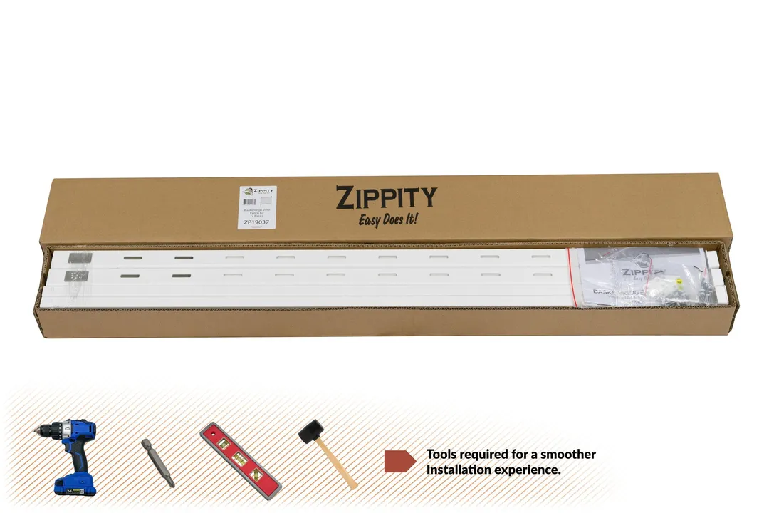 Zippity Outdoor Products Baskenridge 2 Panels 3-ft H x 3.5-ft W White Privacy Vinyl Flat-top Fence Panel (Unassembled), photo 8 of 8