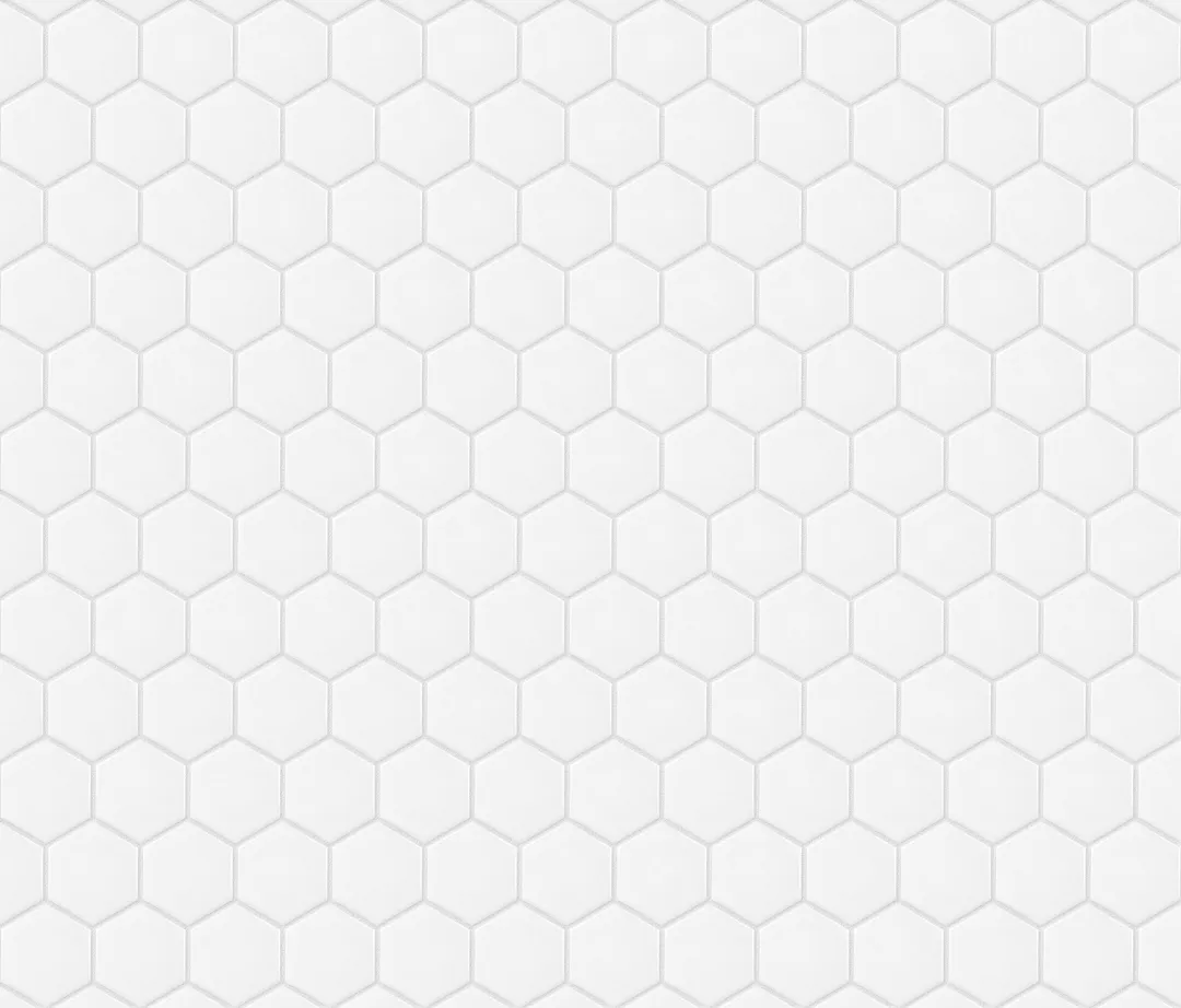 Satori Hudson Brilliant White Matte 11-in x 12-in Porcelain Hexagon Wall Tile, photo 9 of 12