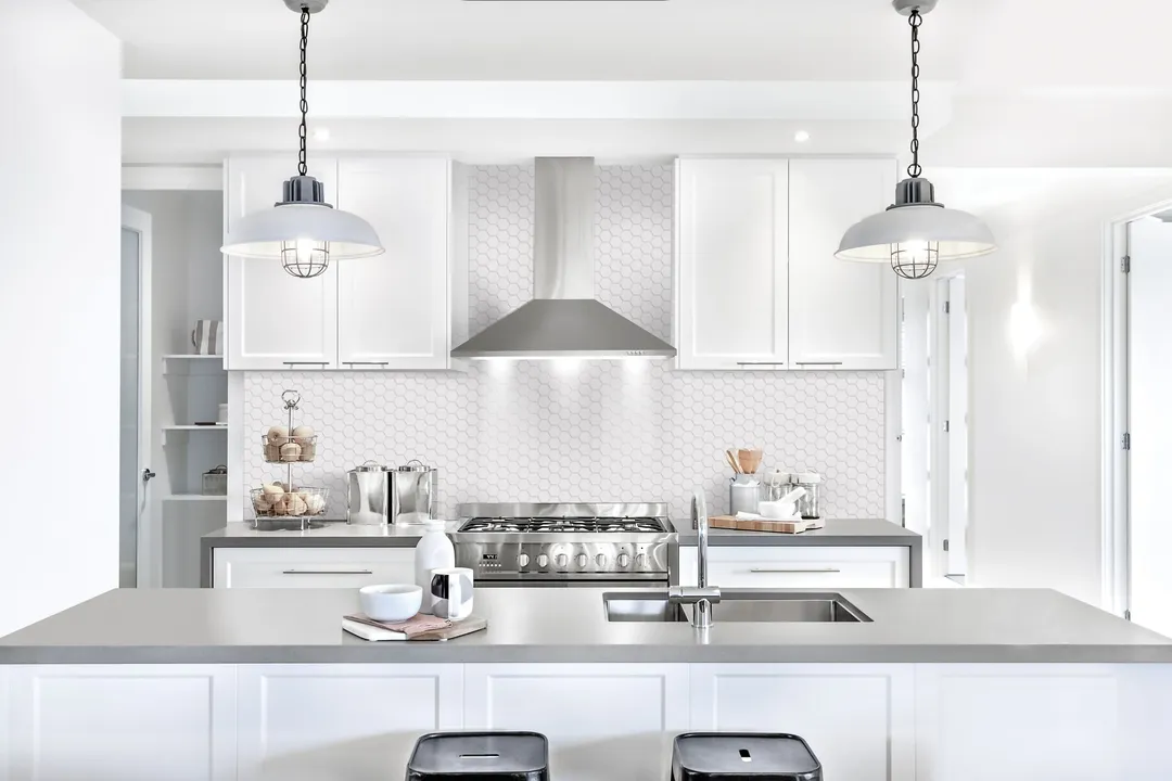 Satori Hudson Brilliant White Matte 11-in x 12-in Porcelain Hexagon Wall Tile, photo 12 of 12