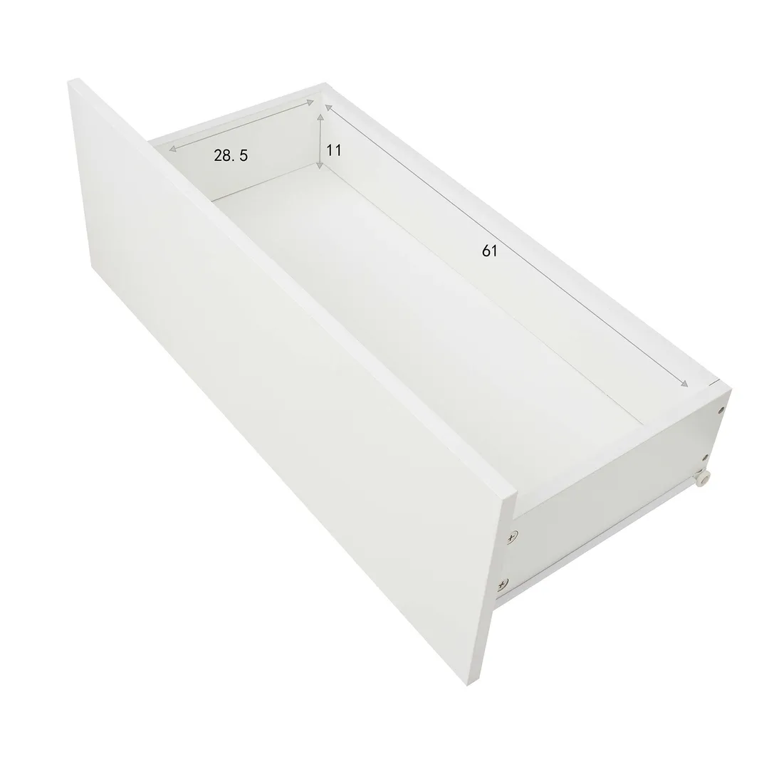 Mondawe TV Stands Modern/Contemporary White Tv Cabinet (Accommodates TVs up to 55-in), photo 5 of 11