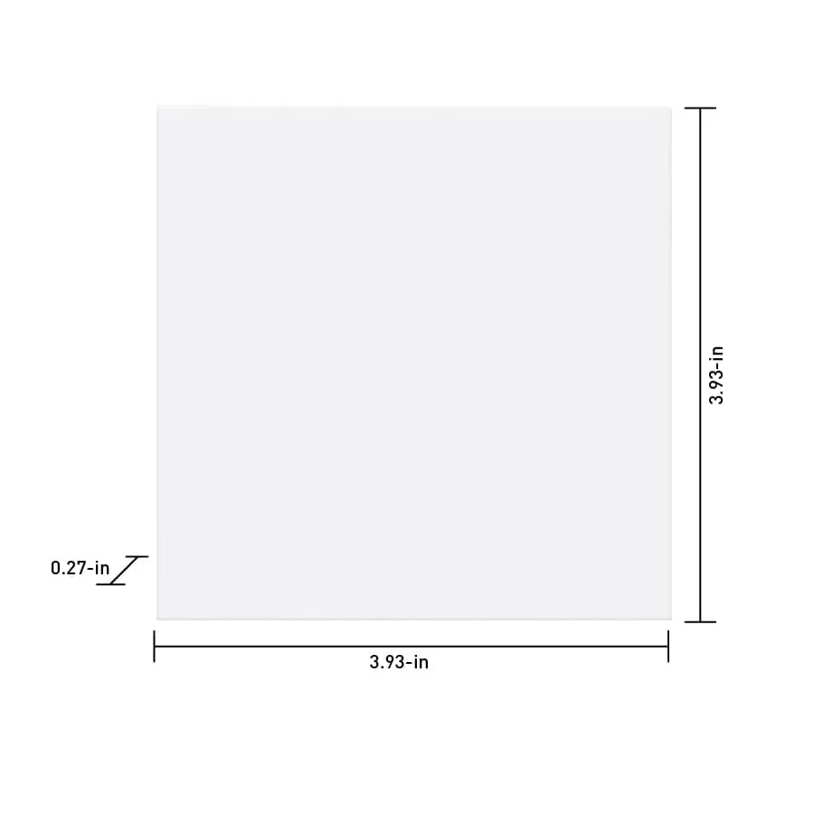 Satori Hudson Brilliant White Glossy Bullnose 4-in x 4-in Glossy Ceramic Wall Tile, photo 4 of 6