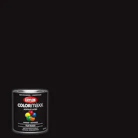 Flat COLORmaxx Black Enamel Interior/Exterior Paint