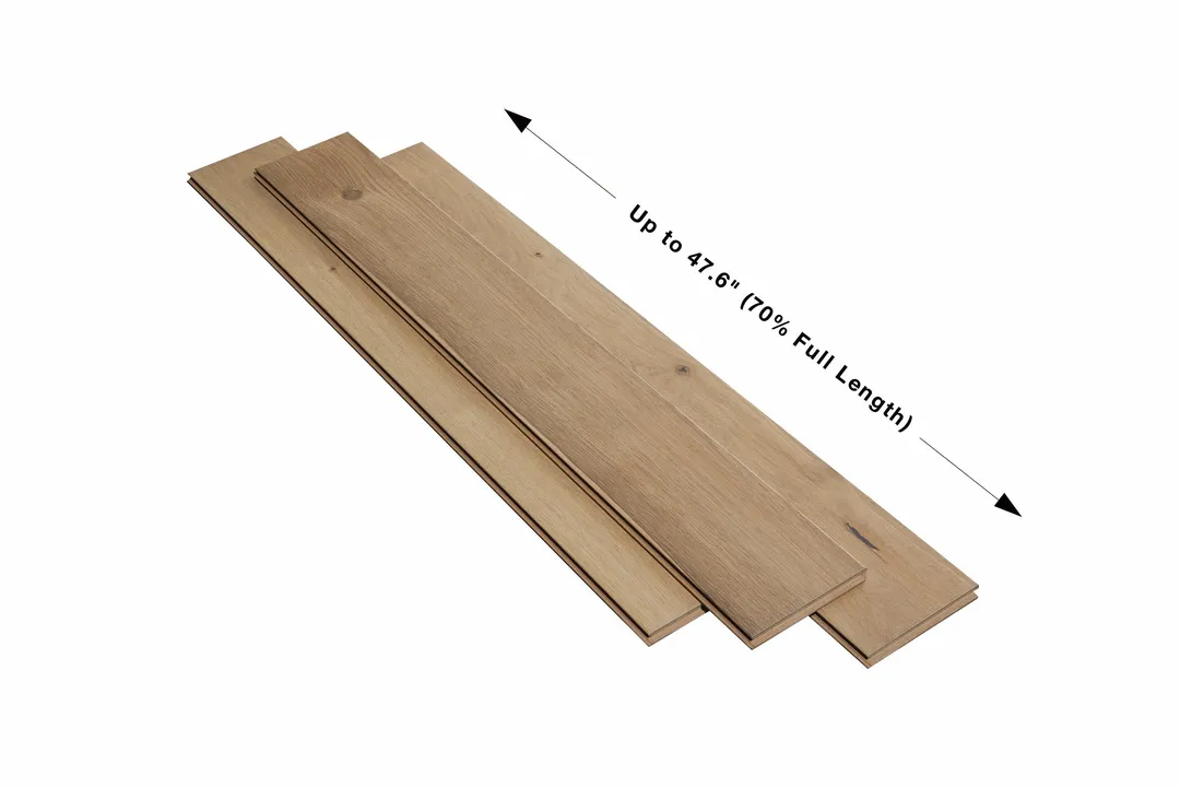 Villa Barcelona Lucena White oak 3/8-in T x 6-1/2-in W Water Resistant Wirebrushed Engineered Hardwood Flooring ( 23.64-sq ft / Carton ), photo 6 of 6