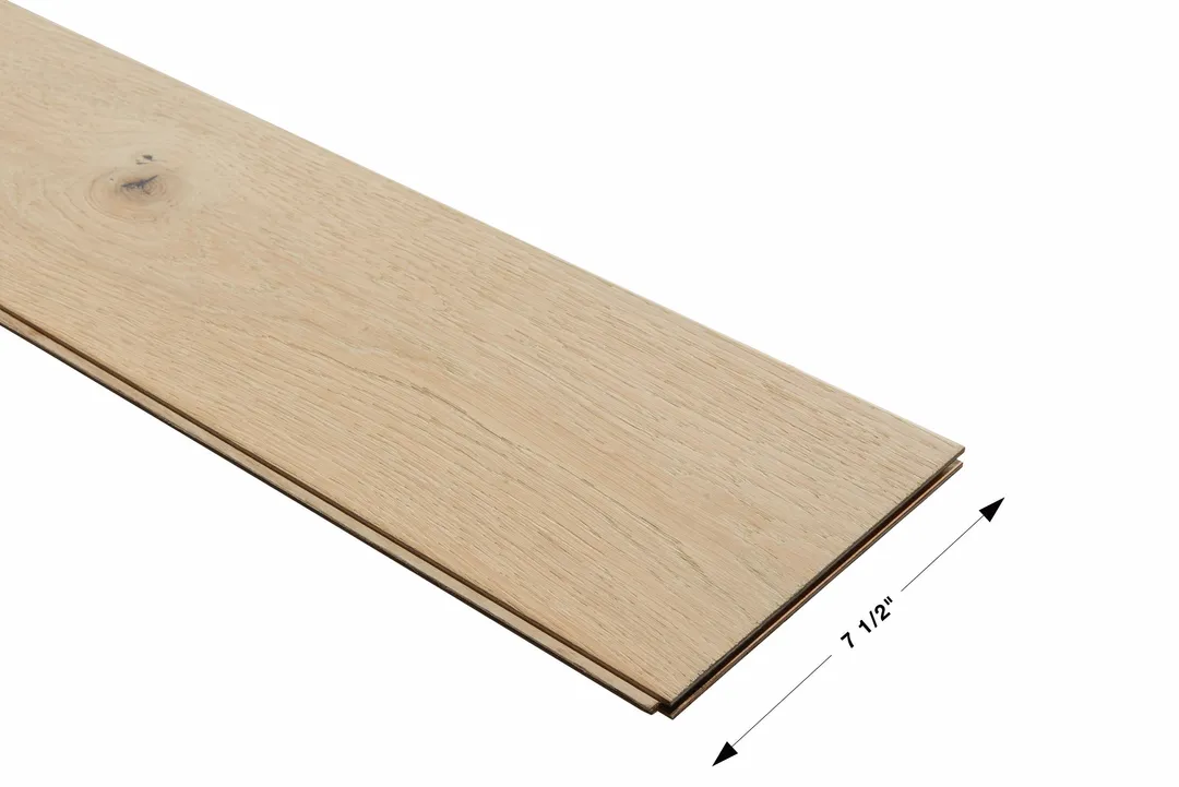 Villa Barcelona Denia White oak 1/2-in T x 7-1/2-in W Water Resistant Wirebrushed Engineered Hardwood Flooring ( 23.31-sq ft / Carton ), photo 4 of 6