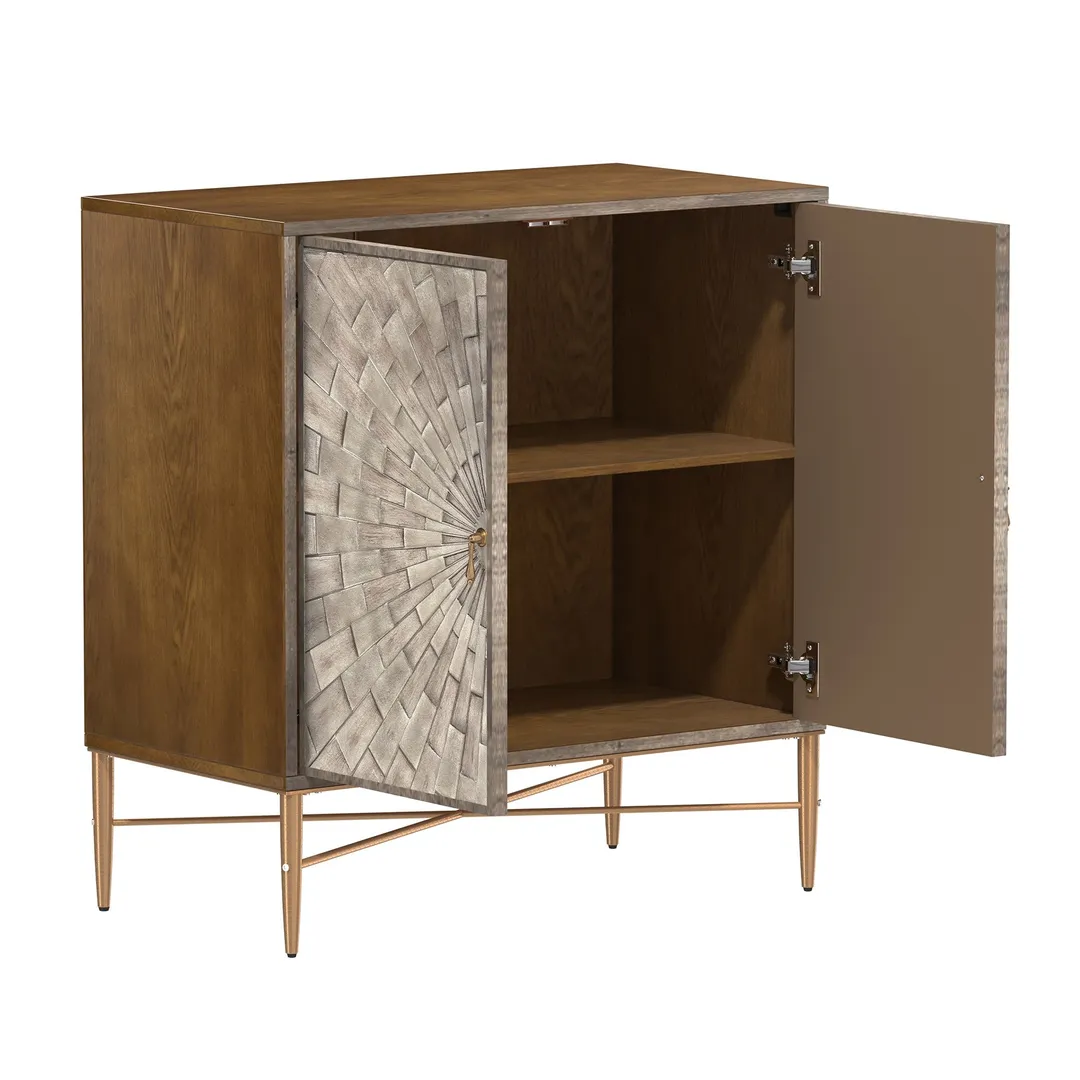Clihome 2-Door Storage Cabinets 29.63-in W x 31.63-in H Wood Composite White Freestanding Utility Storage Cabinet, photo 4 of 10