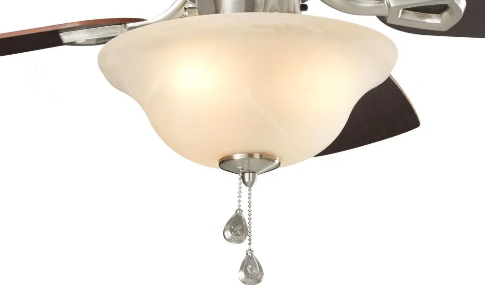 Harbor Breeze Sage Cove 44-in Satin Nickel Incandescent Indoor Ceiling Fan with Light (5-Blade), photo 10 of 14