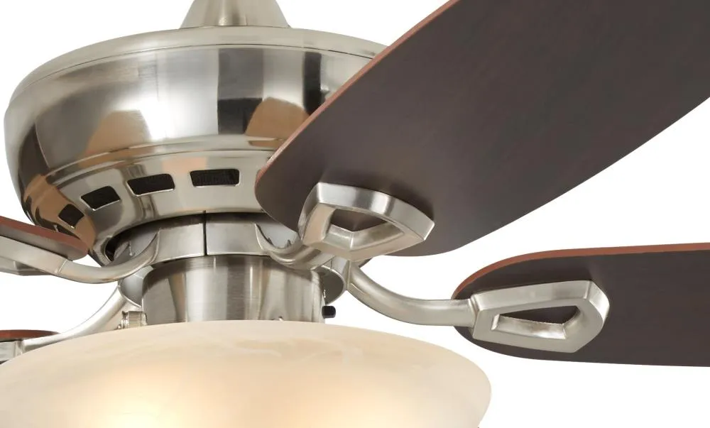Harbor Breeze Sage Cove 44-in Satin Nickel Incandescent Indoor Ceiling Fan with Light (5-Blade), photo 9 of 14