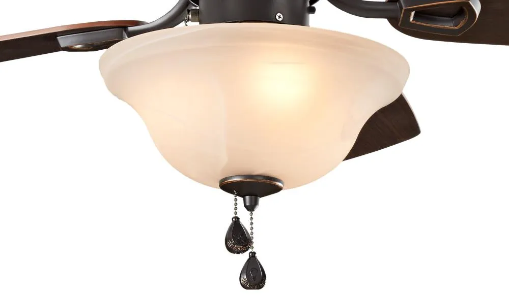 Harbor Breeze Sage Cove 44-in Bronze Incandescent Indoor Ceiling Fan with Light, 5-Blade, photo 10 of 14