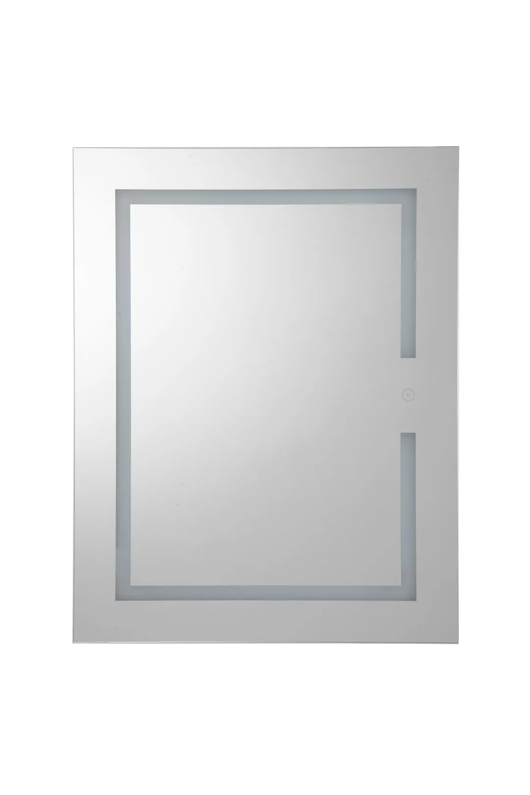 Croydex 20-in x 26-in Lighted LED Fog Free Surface/Recessed Mount Silver Mirrored Soft Close Medicine Cabinet with Outlet, photo 7 of 15