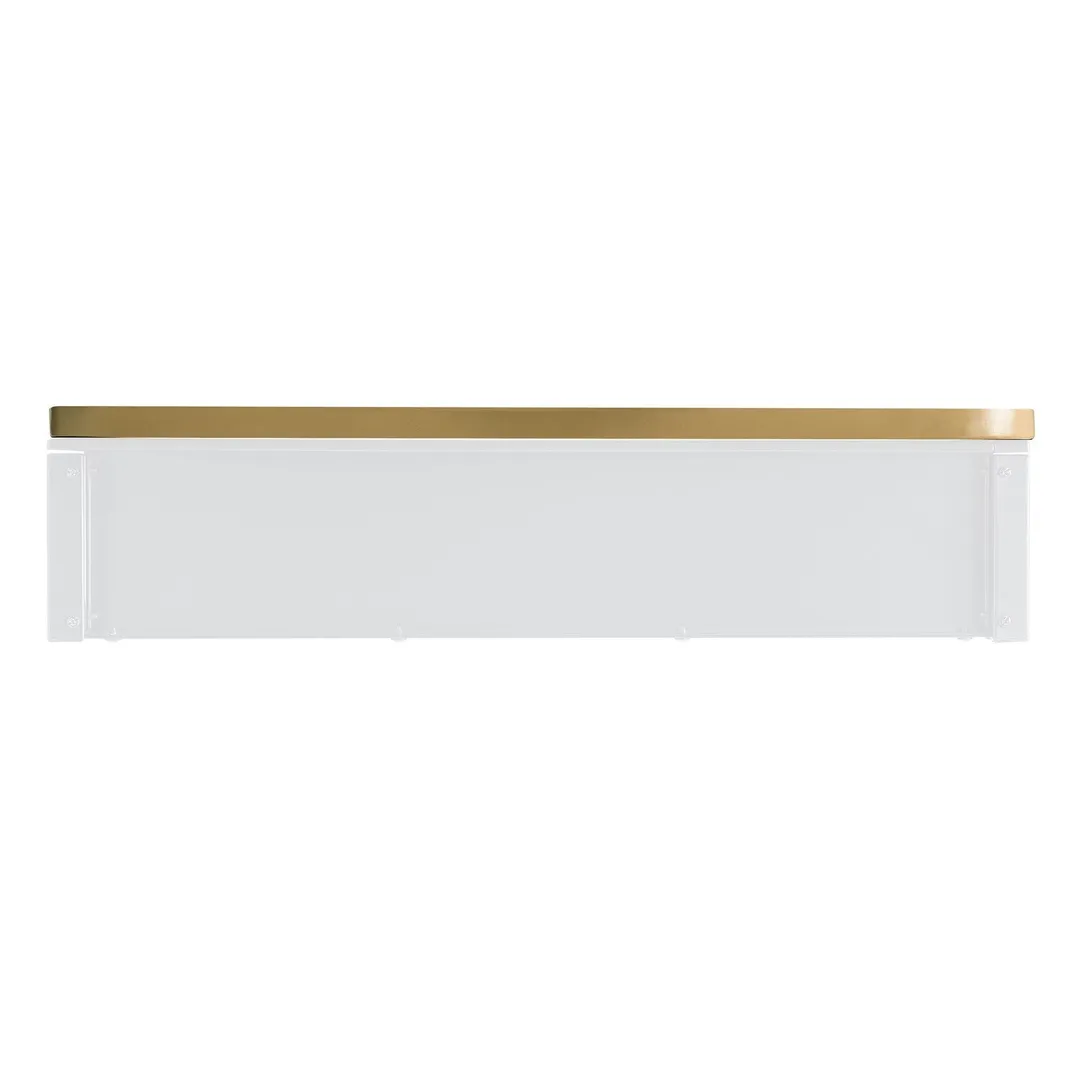 allen + roth 20-in x 26-in Surface/Recessed Mount Gold Mirrored Soft Close Medicine Cabinet, photo 10 of 12