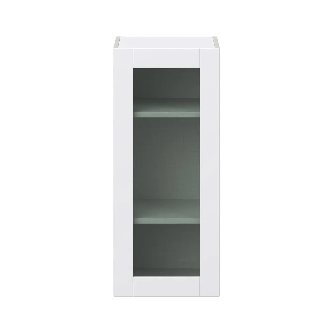 Hugo&Borg Lasalle 15-in W x 40-in H x 14-in D Bright White Slab Wall Fully Assembled Cabinet (Flat Panel Slab Door Style), photo 6 of 12