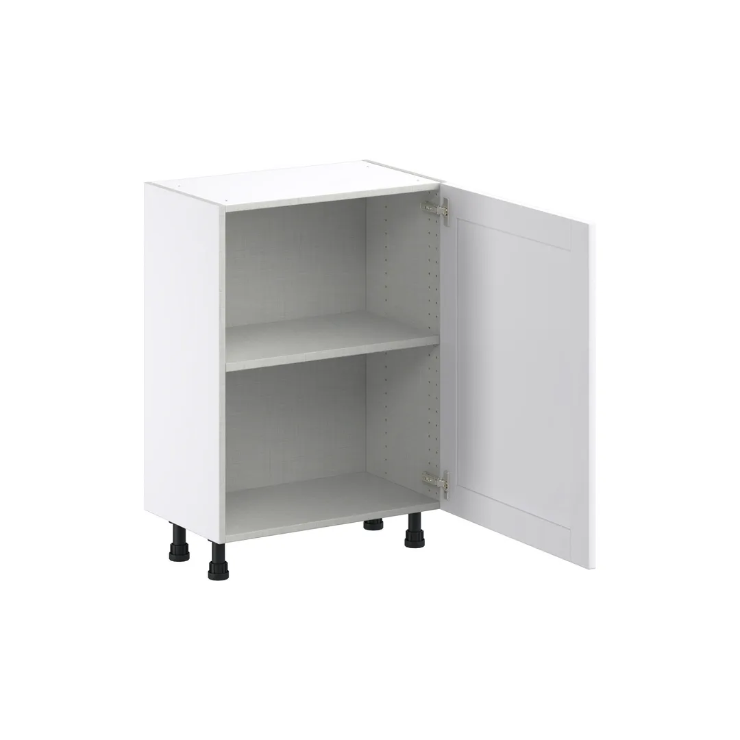 Hugo&Borg Rosemont 24-in W x 34.5-in H x 14-in D Glacier White Base Fully Assembled Cabinet (Flat Panel Shaker Door Style), photo 7 of 14