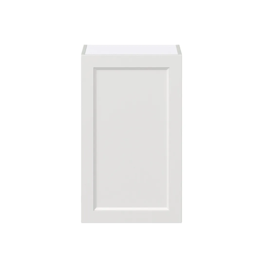 Hugo&Borg Riviera 18-in W x 30-in H x 14-in D Bright White Wall Fully Assembled Cabinet (Recessed Panel Shaker Door Style), photo 6 of 10