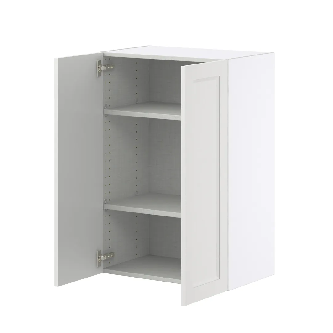 Hugo&Borg Riviera 24-in W x 35-in H x 14-in D Bright White Wall Fully Assembled Cabinet (Recessed Panel Shaker Door Style), photo 7 of 10