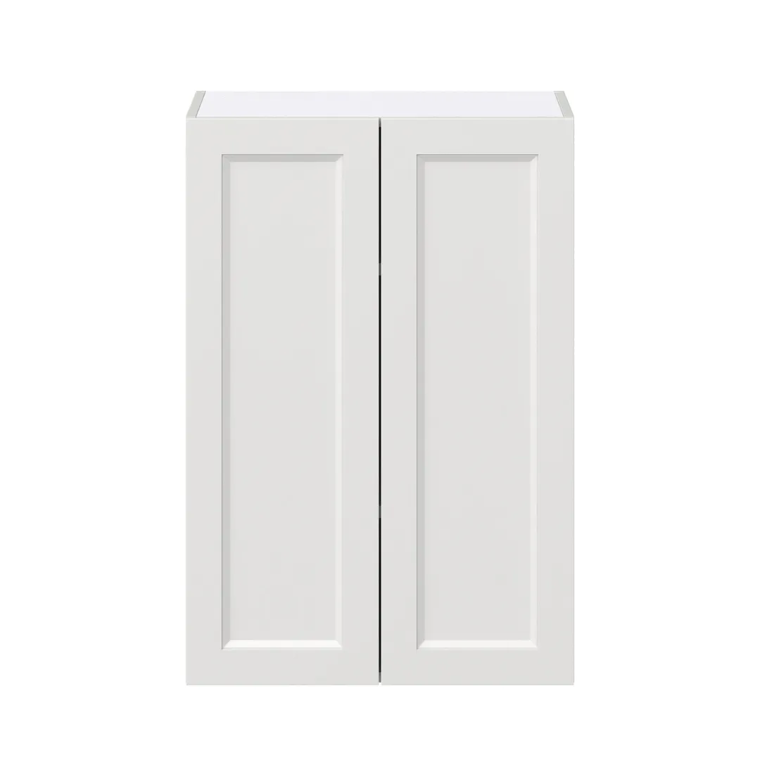 Hugo&Borg Riviera 24-in W x 35-in H x 14-in D Bright White Wall Fully Assembled Cabinet (Recessed Panel Shaker Door Style), photo 6 of 10