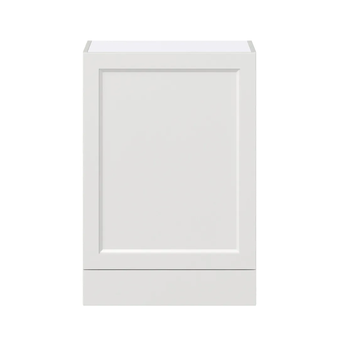 Hugo&Borg Riviera 24-in W x 35-in H x 14-in D Bright White 1-Drawer Wall Fully Assembled Cabinet (Recessed Panel Shaker Style), photo 6 of 10