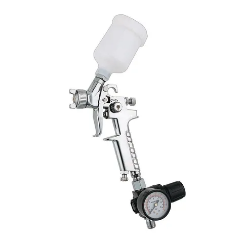 120 cc HVLP Touch Up Air Spray Gun, 0.8mm Nozzle with Regulator