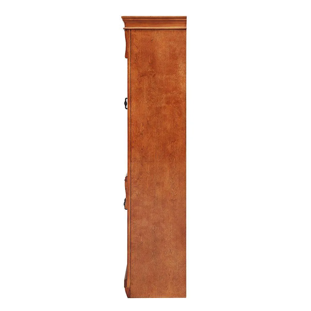 Naples 24 in. W x 17 in. D x 74 in. H Bathroom Linen Cabinet in Warm Cinnamon, photo 12 of 12
