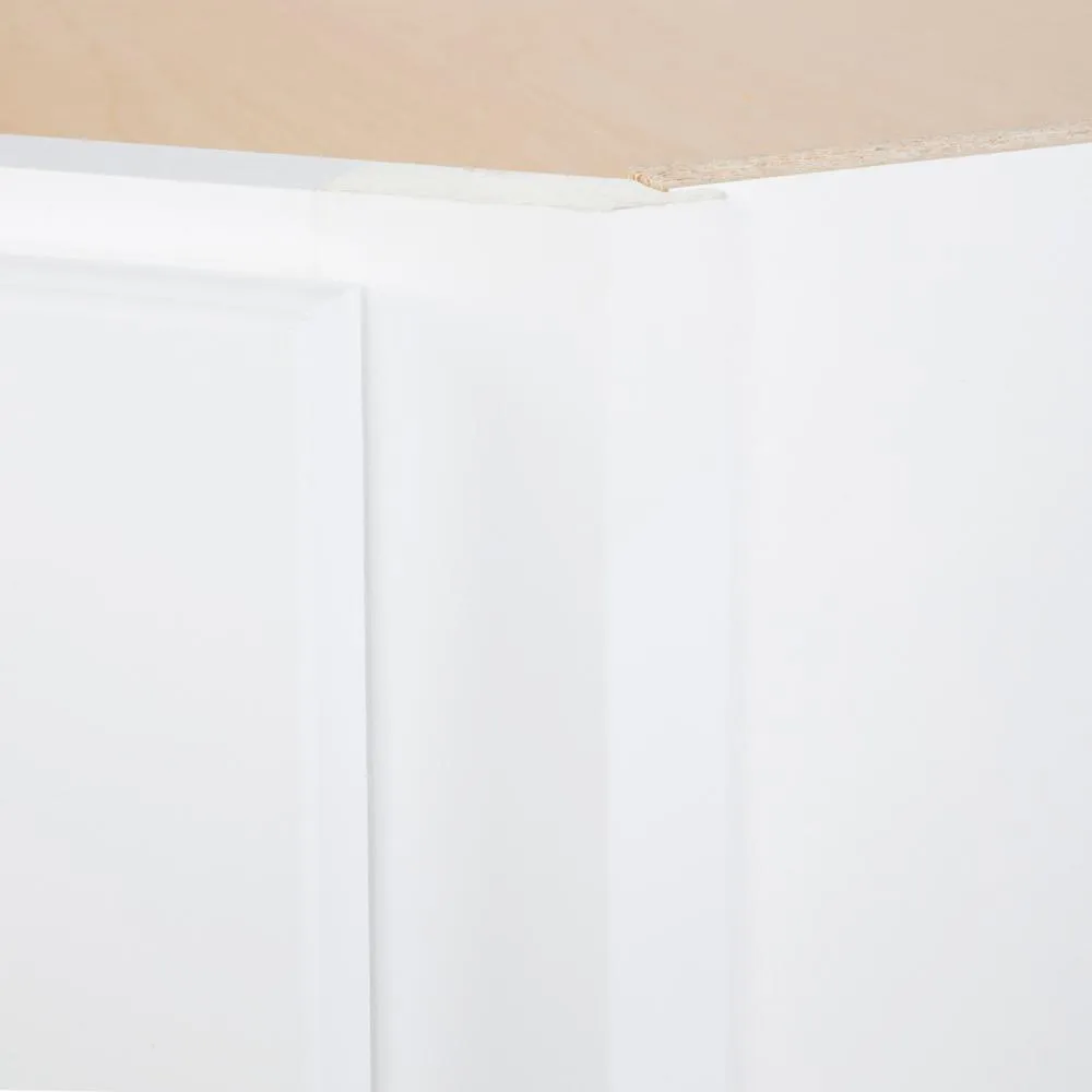 Shaker Assembled 24x30x12 in. Diagonal Corner Wall Kitchen Cabinet in Satin White, photo 14 of 25