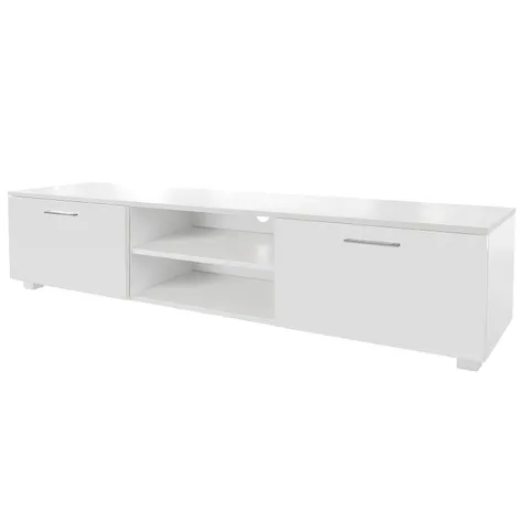 White TV Stand for 70-in TV Stands Modern/Contemporary White TV Cabinet