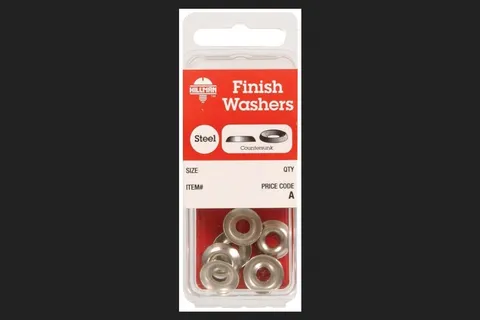 Nickel-Plated Steel .164 in. Finish Washer, 10-Pack