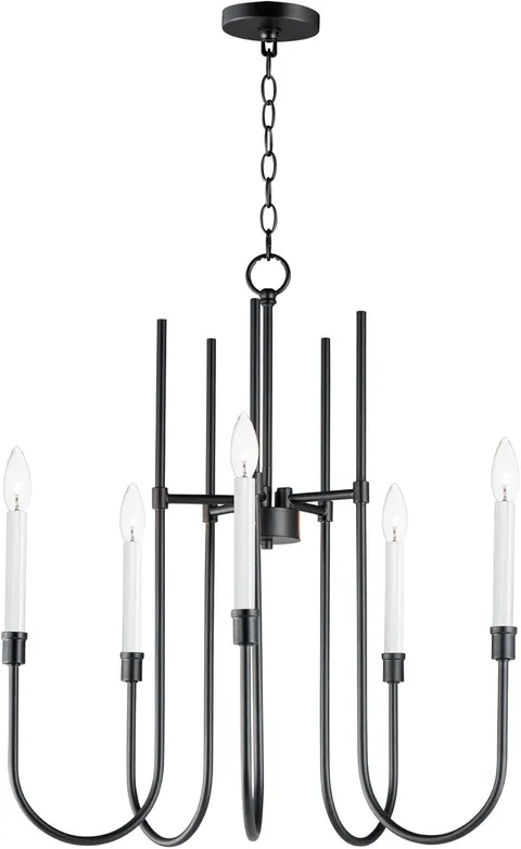 Tux 5-Light Black Chandelier