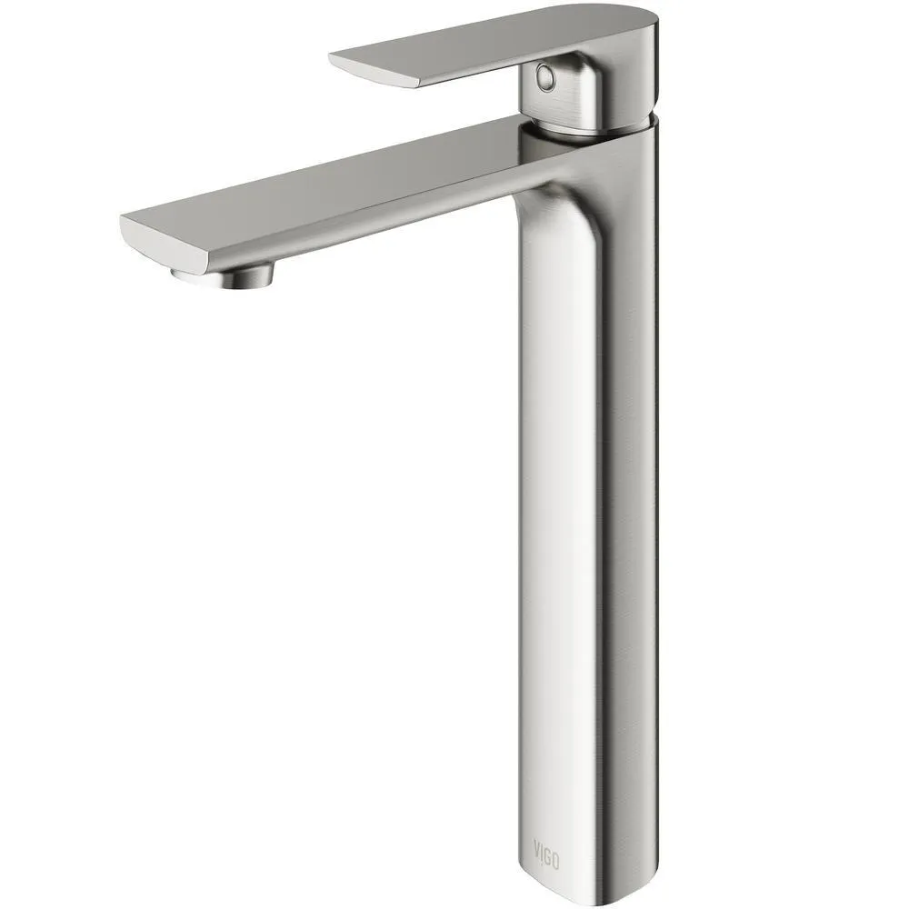 VIGO Norfolk Single Hole Single-Handle Vessel Bathroom Faucet in Matte Black, photo 2 of 4