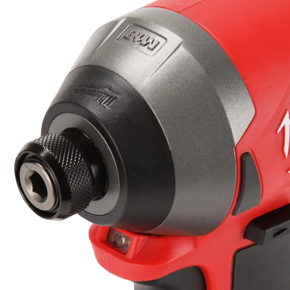 M18 FUEL 18-Volt Lithium-Ion Brushless Cordless 1/4 in. Hex Impact Driver Kit with Two 5.0Ah Batteries Charger Hard Case, photo 5 of 12