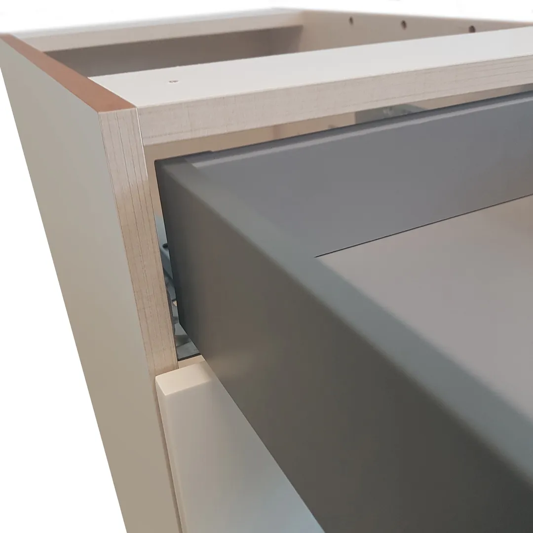 Hugo&Borg Jolie 36-in W x 34.5-in H x 36-in D Warm White Lazy Susan Corner Base Fully Assembled Cabinet (Flat Panel Shaker Style), photo 14 of 16