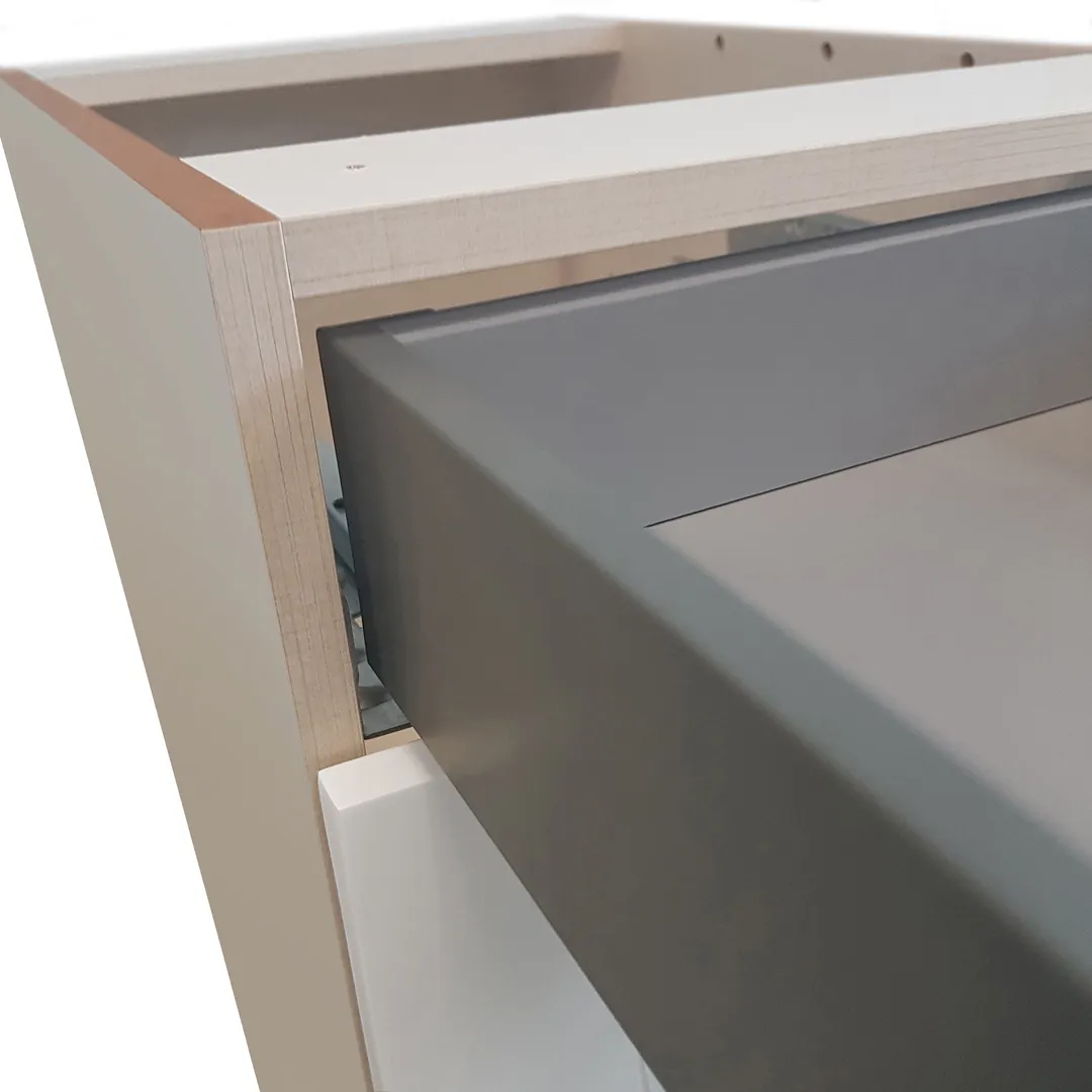 Hugo&Borg Rosemont 36-in W x 34.5-in H x 36-in D Glacier White Lazy Susan Corner Base Fully Assembled Cabinet (Recessed Panel Shaker Style), photo 9 of 14