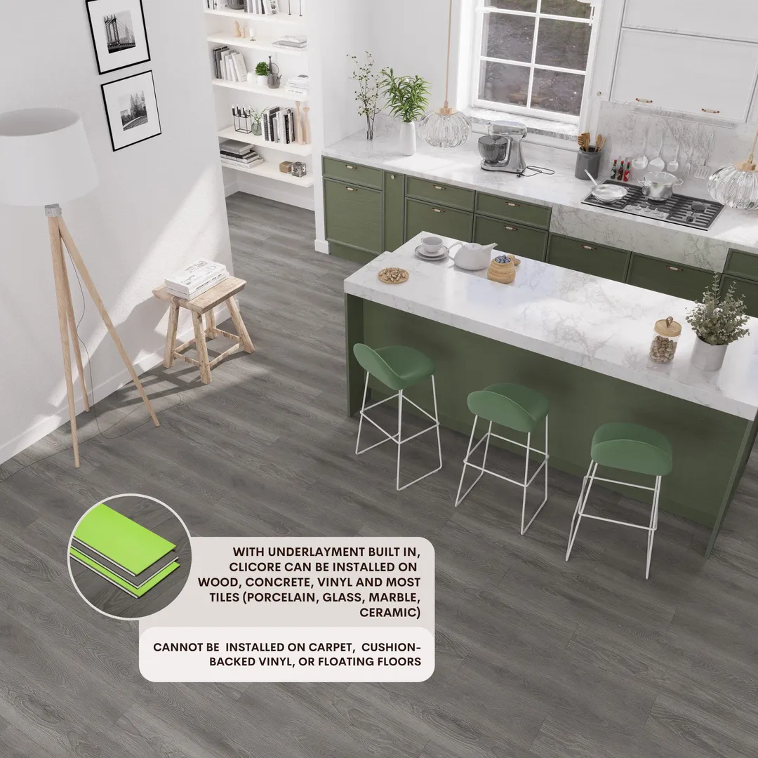 Lucida USA MaxCore Pro Stormcloud Brown 20-mil x 7-3/32-in W x 48-in L Waterproof Interlocking Luxury Vinyl Plank Flooring (24.5-sq ft/ Piece), photo 7 of 8