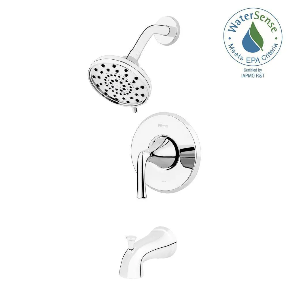Pfister Ladera Single-Handle 3-Spray Tub and Shower Faucet in Spot Defense Brushed Nickel (Valve Included), photo 6 of 6