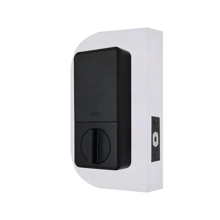 Defiant Square Compact Hubspace Matte Black Electronic Single Cylinder Deadbolt, photo 5 of 11