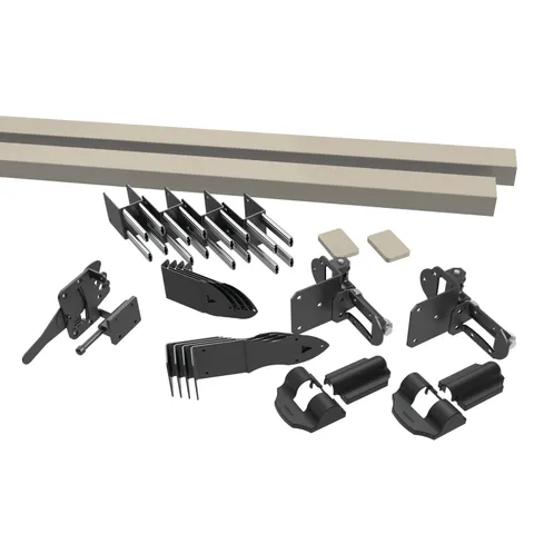 Brighton Clay Vinyl Fence Gate Kit
