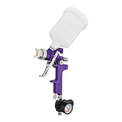 20 oz. HVLP Gravity Feed Air Spray Gun with Regulator (Model 62381)