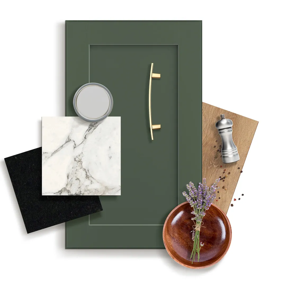 allen + roth Galway 30-in W x 30.125-in H x 12-in D Sage Wall Fully Assembled Cabinet (Flat Panel Shaker Door Style), photo 9 of 12