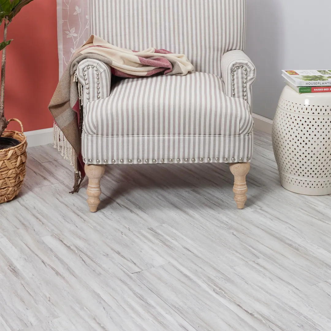 Lucida USA BaseCore Winter 6-in W x 36-in L x 2-mm Waterproof Peel-and-Stick Luxury Vinyl Plank Flooring, 12-mil Wear Layer (54-sq ft Carton), photo 6 of 8
