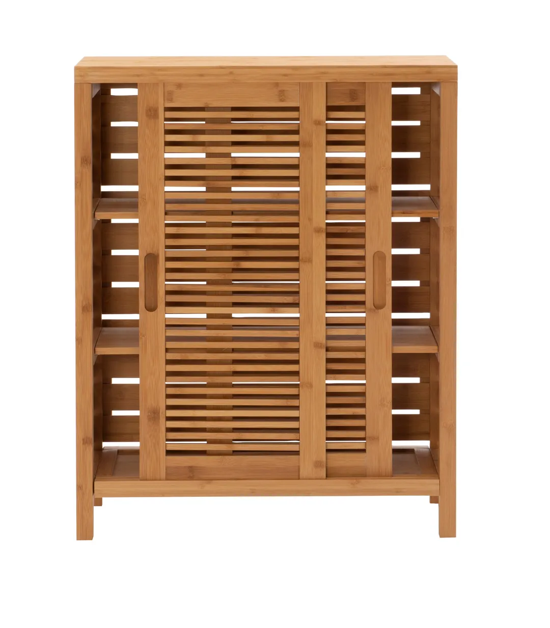 Linon Bracken 26-in x 33-in x 11-in Natural Bamboo Wood Freestanding Linen Cabinet, photo 7 of 11