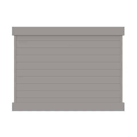 Barington 6 × 8 ft Gray Vinyl Privacy Fence Panel