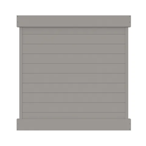 Newbeck Gray Privacy Vinyl Fence Panel
