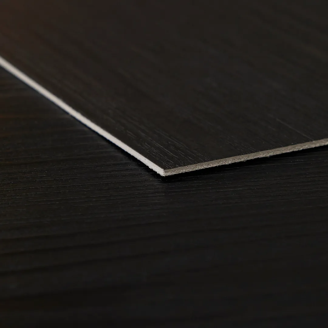 Lucida USA BaseCore Nero Black 12-mil x 6-in W x 36-in L Waterproof Peel and Stick Vinyl Plank Flooring (54-sq ft/ Carton), photo 2 of 19
