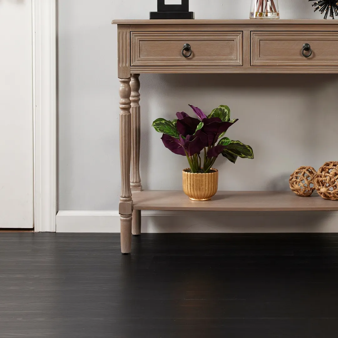 Lucida USA BaseCore Nero Black 12-mil x 6-in W x 36-in L Waterproof Peel and Stick Vinyl Plank Flooring (54-sq ft/ Carton), photo 7 of 19